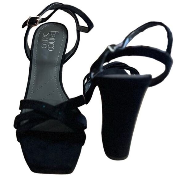 Franco Sarto NWOB Damilis Platform Sandal Heels In Black Size 6.5 - Picture 4 of 7